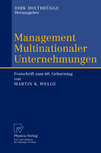 Vorderes Coverbild Management Multinationaler Unternehmungen