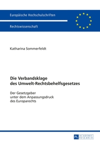 Vorderes Coverbild Die Verbandsklage des Umwelt-Rechtsbehelfsgesetzes