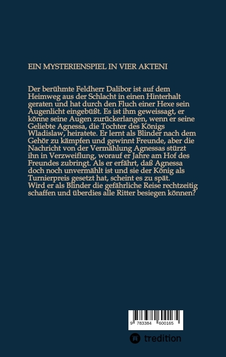 Rückseitencover DIE SAGE VOM RITTER DALIBOR