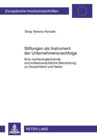 Vorderes Coverbild Stiftungen als Instrument der Unternehmensnachfolge