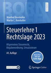 Vorderes Coverbild Steuerlehre 1 Rechtslage 2023