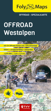 Vorderes Coverbild FolyMaps OFFROAD Westalpen 1:250 000