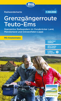 Vorderes Coverbild Radwanderkarte BVA Radwandern auf der Grenzgängerroute Teuto-Ems 1:50.000, reiß- und wetterfest, GPS-Tracks Download