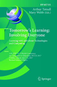 Vorderes Coverbild Tomorrow's Learning: Involving Everyone. Learning with and about Technologies and Computing