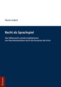 Vorderes Coverbild Recht als Sprachspiel