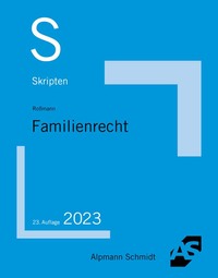 Vorderes Coverbild Skript Familienrecht