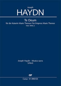 Vorderes Coverbild Te Deum (Klavierauszug)