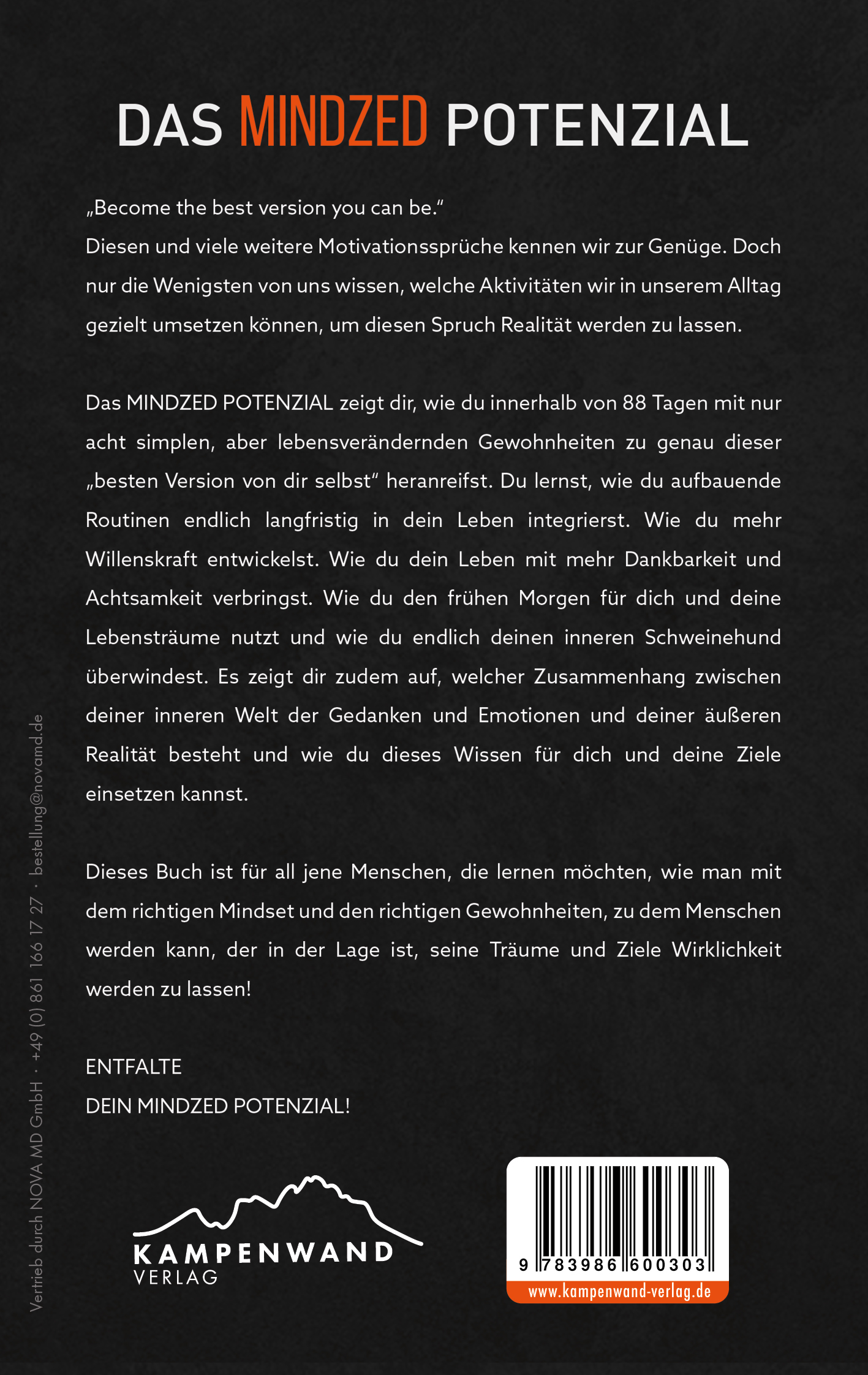 Rückseitencover Das Mindzed Potenzial