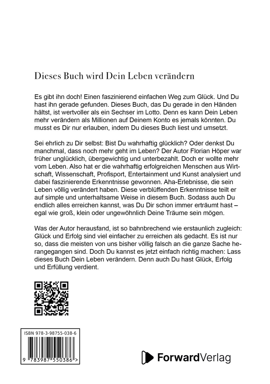 Rückseitencover Dieses Buch wird Dein Leben verändern