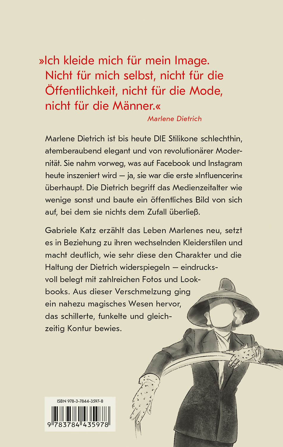 Rückseitencover Marlene Dietrich