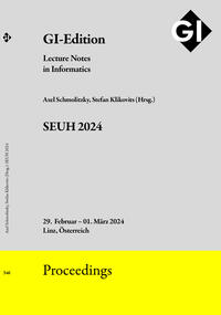 Vorderes Coverbild GI Edition Proceedings Band 346 "SEUH 2024"