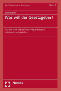 Vorderes Coverbild Was will der Gesetzgeber?