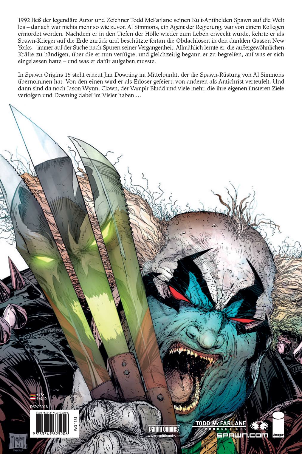 Rückseitencover Spawn Origins Collection