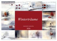 Vorderes Coverbild Winterträume – Zauberhafte Landschaften (Wandkalender 2026 DIN A4 quer), CALVENDO Monatskalender
