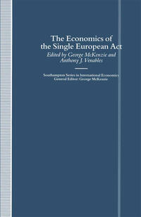 Vorderes Coverbild The Economics of the Single European Act