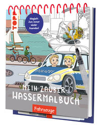 Vorderes Coverbild Mein Zauber-Wassermalbuch Fahrzeuge