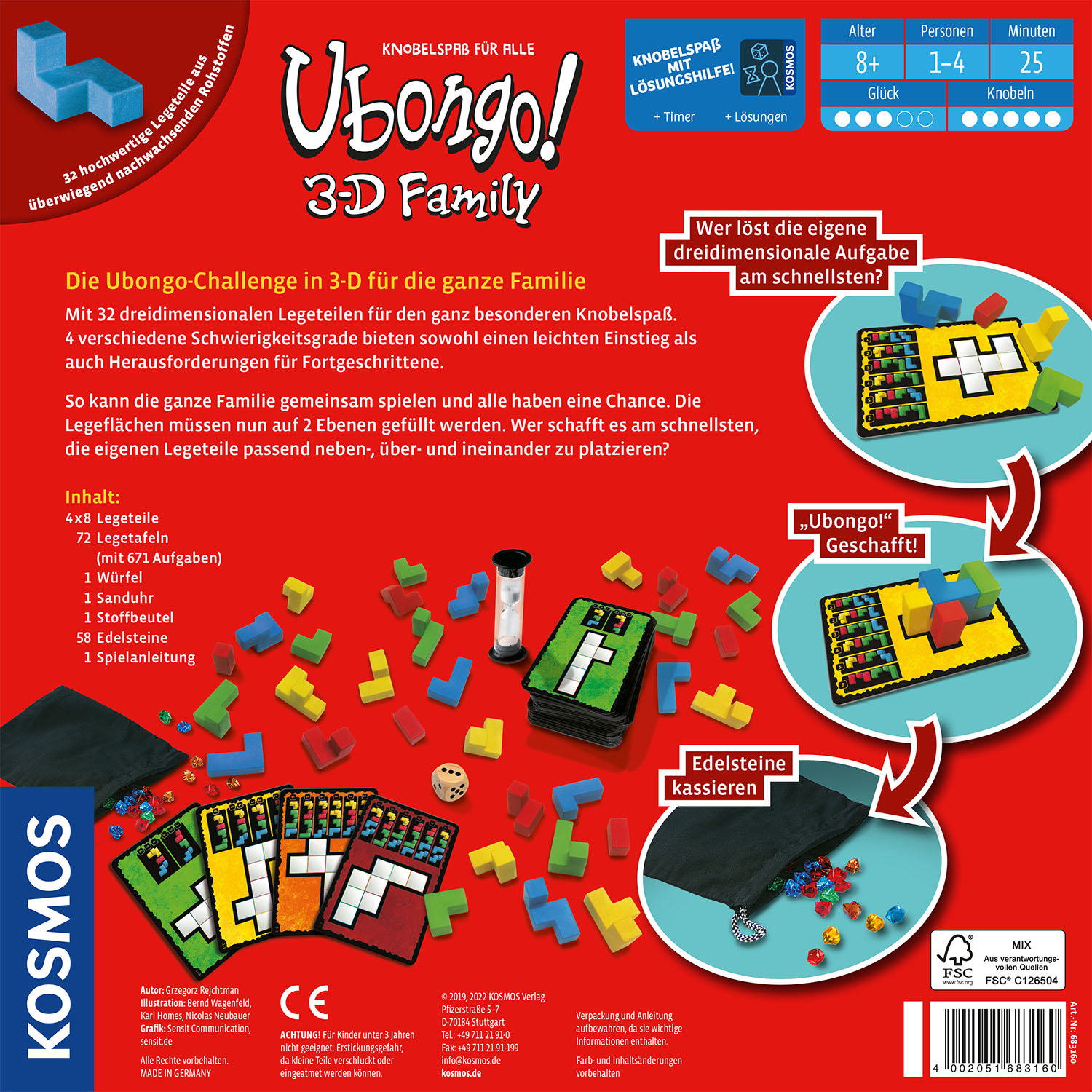 Rückseitencover Ubongo! 3-D Family