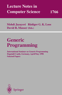 Vorderes Coverbild Generic Programming