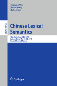 Vorderes Coverbild Chinese Lexical Semantics