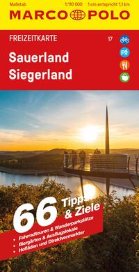 Vorderes Coverbild MARCO POLO Freizeitkarte 17 Sauerland, Siegerland 1:110.000