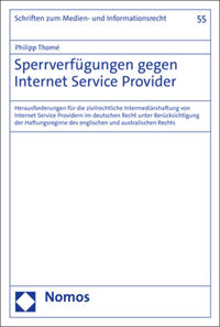Vorderes Coverbild Sperrverfügungen gegen Internet Service Provider