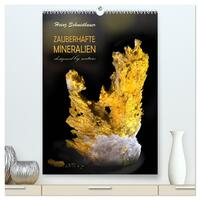 Vorderes Coverbild ZAUBERHAFTE MINERALIEN designed by nature (hochwertiger Premium Wandkalender 2025 DIN A2 hoch), Kunstdruck in Hochglanz