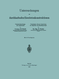 Vorderes Coverbild Untersuchungen an durchlaufenden Eisenbetonkonstruktionen