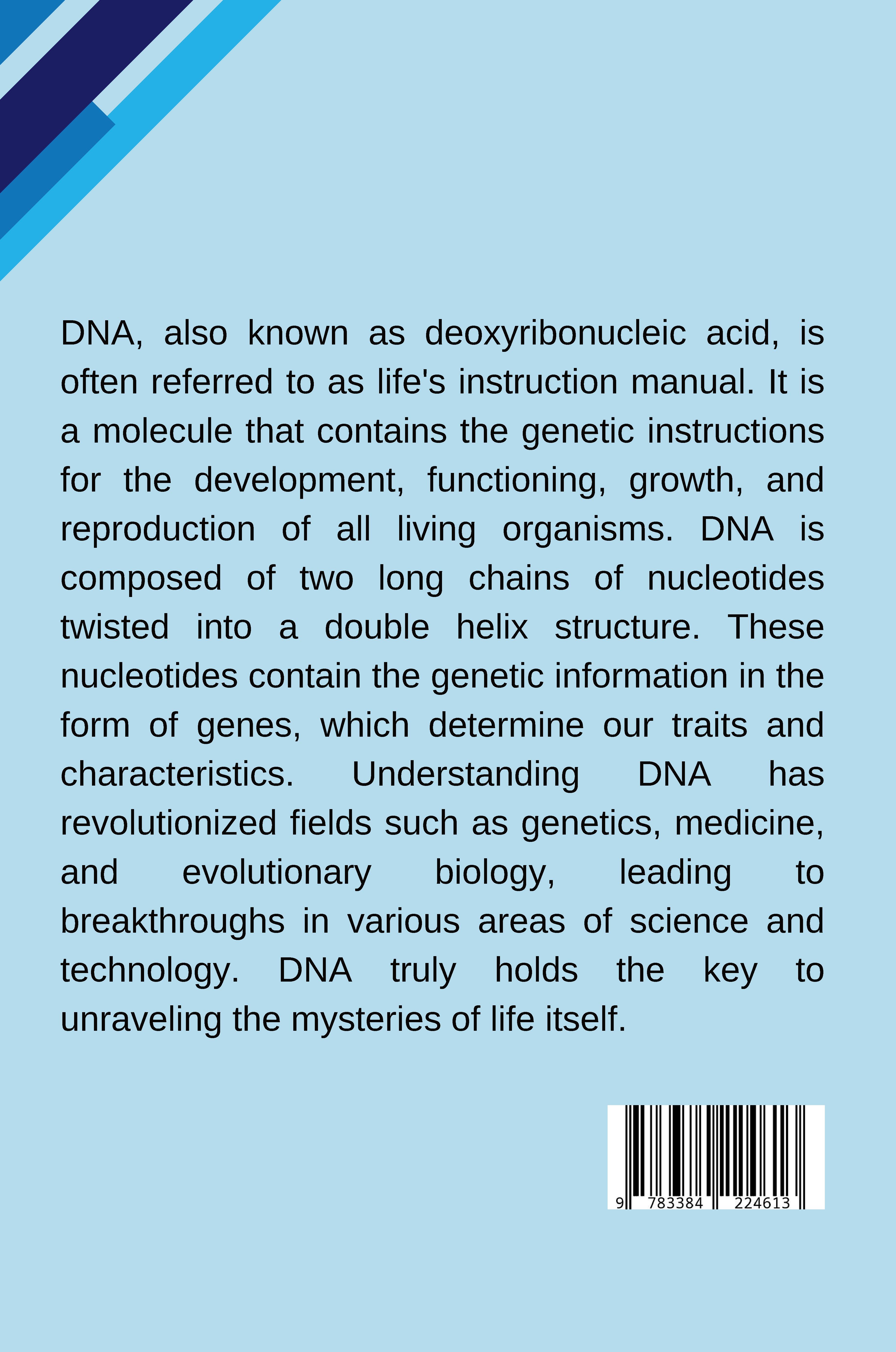 Rückseitencover DNA: Life's Instruction Manual