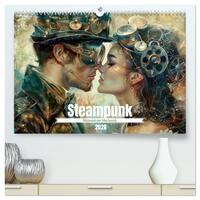 Vorderes Coverbild Steampunk - Blütezeit der Mechanik (hochwertiger Premium Wandkalender 2026 DIN A2 quer), Kunstdruck in Hochglanz