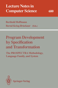 Vorderes Coverbild Program Development by Specification and Transformation