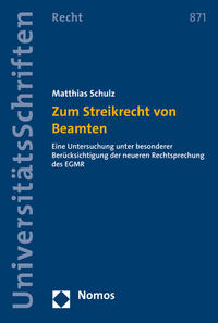 Vorderes Coverbild Zum Streikrecht von Beamten