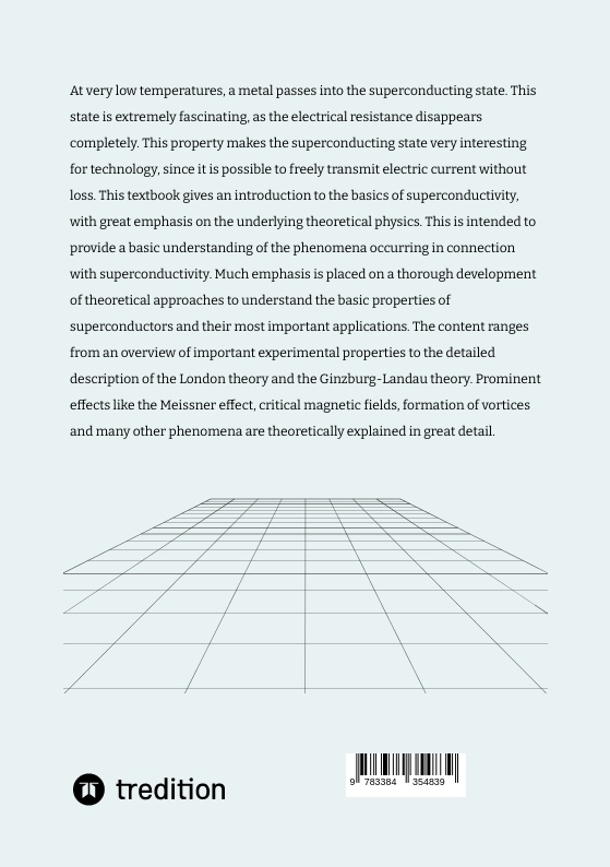 Rückseitencover Basics of Superconductivity