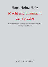 Vorderes Coverbild Macht und Ohnmacht der Sprache