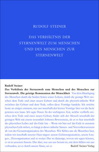 Vorderes Coverbild Das Verhältnis der Sternenwelt zum Menschen und des Menschen zur Sternenwelt