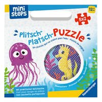 Vorderes Coverbild ministeps Plitsch-Platsch-Puzzle Meerestiere - ab 12 Monate