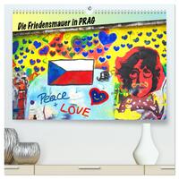 Vorderes Coverbild Die Friedensmauer in Prag (hochwertiger Premium Wandkalender 2025 DIN A2 quer), Kunstdruck in Hochglanz