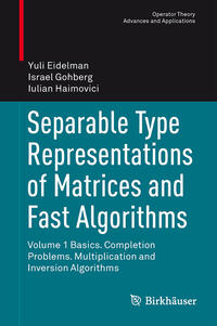 Vorderes Coverbild Separable Type Representations of Matrices and Fast Algorithms