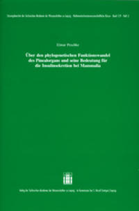 Vorderes Coverbild Über den phylogenetischen Funktionswandel des Pinealorgans und seine Bedeutung für die Insulinsekretion bei Mammalia
