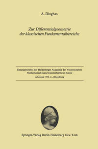 Vorderes Coverbild Zur Differentialgeometrie der klassischen Fundamentalbereiche