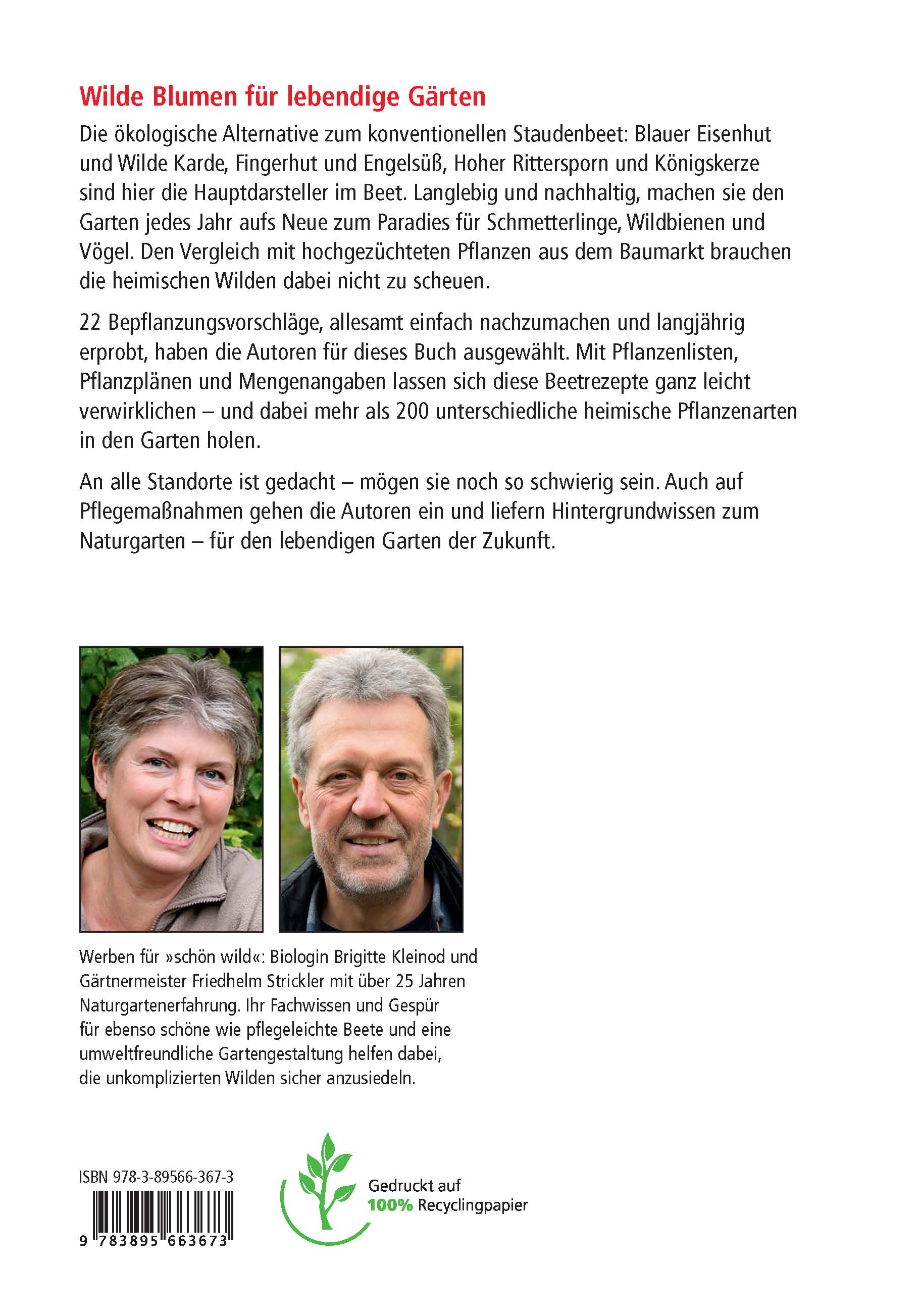 Rückseitencover Schön wild!