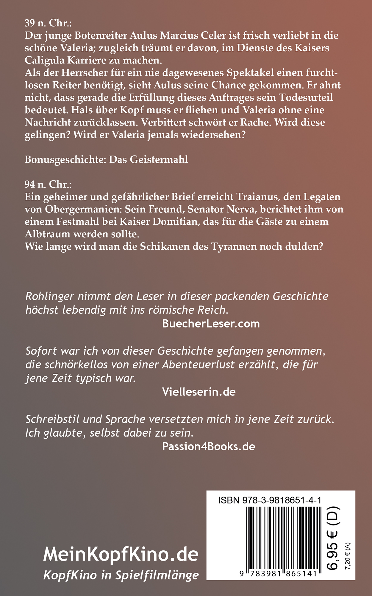 Rückseitencover Herr über Land und Meer
