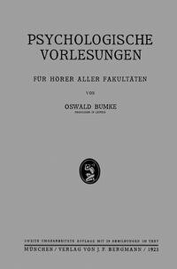 Vorderes Coverbild Psychologische Vorlesungen
