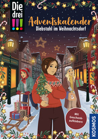 Vorderes Coverbild Die drei !!!, Diebstahl im Weihnachtsdorf