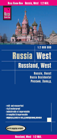 Vorderes Coverbild Reise Know-How Landkarte Russland West / Russia West (1:2.000.000)