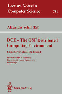 Vorderes Coverbild DCE - The OSF Distributed Computing Environment, Client/Server Model and Beyond