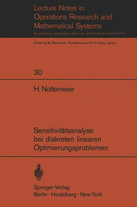 Vorderes Coverbild Sensitivitätsanalyse bei diskreten linearen Optimierungsproblemen
