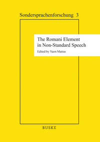 Vorderes Coverbild The Romani Element in Non-Standard Speech