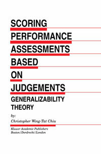 Vorderes Coverbild Scoring Performance Assessments Based on Judgements