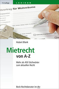 Vorderes Coverbild Mietrecht von A-Z