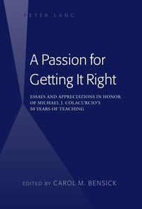 Vorderes Coverbild A Passion for Getting It Right